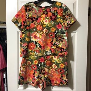 Zara floral jumpsuit